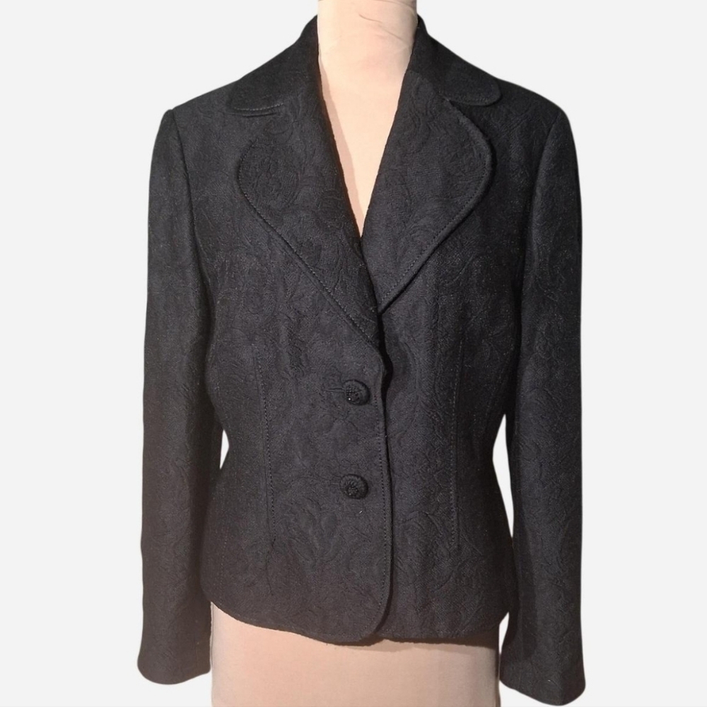 Ann Taylor Wool Blend Fitted Jacket Size 12